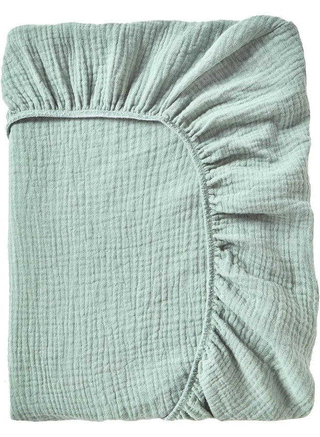 DONOMILO Muslin Changing Pad Cover,Ultra Soft Breathable Diaper Changing Table Cover for Baby Boys Girls,Neutral Fitted Changing Pad Sheets - Image 2